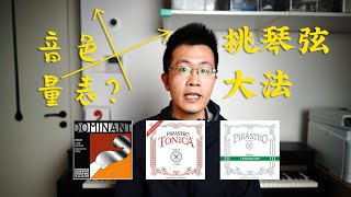 【提琴研习社】你知道音色量表吗？这可是提琴琴弦挑选大法！ [upl. by Ryter]