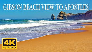 The Gibson beach view of the 12 Apostles The Great Ocean Road Victoria Australia in 4K UHD [upl. by Christoffer]