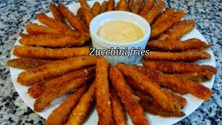 Easy amp Delicious Crispy Zucchini Fries [upl. by Eenrahc]