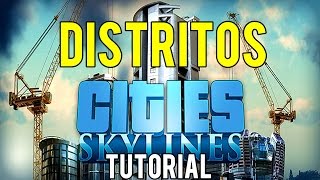 Cities Skylines  TUTORIAL  DISTRITOS  Como funcionam Como Conseguir PETROLEO  OURO HD [upl. by Aremus]