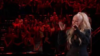 Christina Aguilera  I Put A Spell On You Live on The Voice 2016 ft Joe Maye [upl. by Atikihs324]