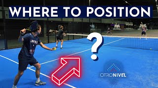 The Correct Padel Position When Serving [upl. by Bernadine]