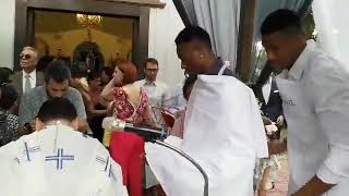 Giannis and Thanasis Antetokounmpo become godfathers [upl. by Hendren271]