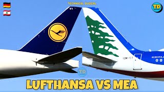 Lufthansa Vs Middle East Airlines Comparison 2022 🇩🇪 Vs 🇱🇧 [upl. by Botzow]