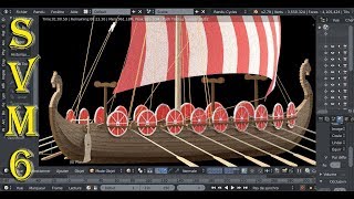 Texturage du LangskipT Bateau Viking Tutoriel N°3 Français SVM6 Fin [upl. by Beau]