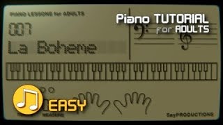 Musettas Waltz from La Boheme  Piano Tutorial [upl. by Oza]