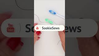 Sewing Hacks  Threading needle with toothbrush sewinghacks [upl. by Justis]