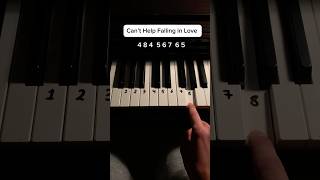 Simple Tutorial ✅ piano canthelpfallinginlove pianolessons tips music pianotutorial [upl. by Gniy]