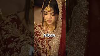 Nikah wedding bestweddingmakeupinindia weddinghair trend views love couple trendingshorts [upl. by Htebaile564]