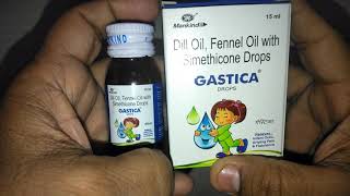 GASTICA Drops review in English Treatment Of Infant Colic Griping Pain amp Flatulance [upl. by Kwang856]