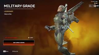 APEX LEGENDS  Valkyrie  Legendary  Military Grade [upl. by Mulac798]