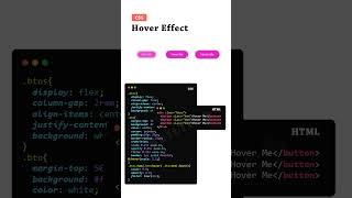 Hover effect in css hovereffect button buttonanimation shorts shortsfeed webdesign coding [upl. by Hollington192]