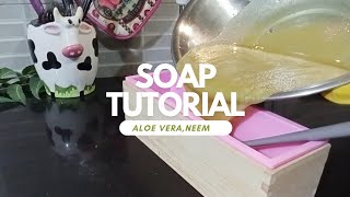 DIY Aloe Vera amp Neem Handmade Soap  Easy Sunday SoapMaking Tutorialquot [upl. by Ellevehs607]