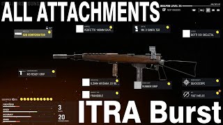 All ITRA Burst attachments on the Vanguard BETA  Call of Duty Vanguard Beta PS5 [upl. by Eyaj]