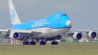 37 BIG PLANES TAKING OFF amp LANDING  3x B747 A380 B777 A350  Amsterdam Schiphol Spotting [upl. by Olodort]