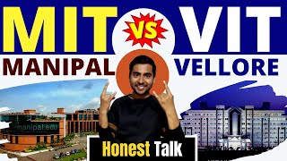 MIT Manipal vs VIT Vellore  Which is best for CSE  VITEEE 2023 Manipal MET 2023 College Reviews [upl. by Dallas]