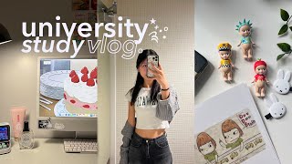 study vlog 📓🖇️  what i wear in a week  university life [upl. by Witkin]