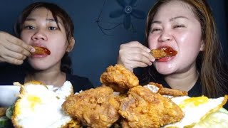 MI GORENG AYAM KRISPI SEDAAPASMREATING SHOWMUKBANGFRIED CHICKENCUCUMBER [upl. by Jd]