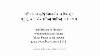 Bhagavad Gita Chapter 13 Sanskrit Recitation By His Grace Radha Gopinath Das [upl. by Yzmar172]