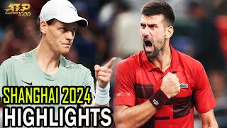 Novak Djokovic vs Jannik Sinner Final Highlights  Shanghai 2024 [upl. by Ydnis]