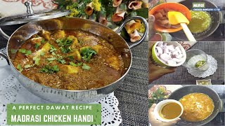 How to Make Madrasi Chicken Handi at Home  Restaurant Style Madrasi Chicken Handi Recipe [upl. by Oivalf893]