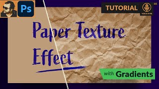 How to Create Paper Texture Effect in Adobe Photoshop  Tutorial [upl. by Vicky]