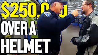 Man Arrested For Wearing a Helmet 250000 Settlement Rejected [upl. by Neilson]