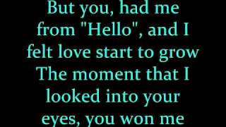 Kenny Chesney You Had Me From Hello Lyrics [upl. by Eliades]