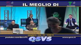 QSVS  SUMA E LA PARRUCCA NEROAZZURRA  TELELOMBARDIA  TOP CALCIO 24 [upl. by Arlynne]