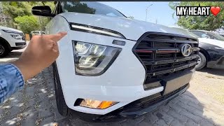 Hyundai Creta S Knight Edition Diesel Walkaround 2023 with new update [upl. by Elyrad]