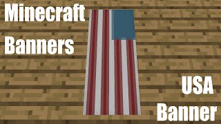 Minecraft Banners  USA Banner [upl. by Ellerd]