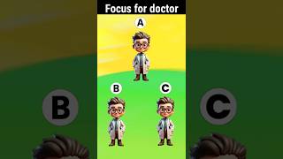 Choose and focus for doctor 😱  find the doctor magician cartoon focus video [upl. by Oznol]