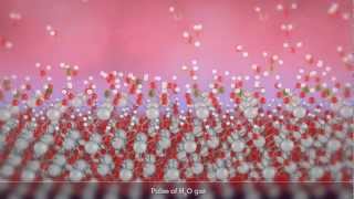 Animation of atomic layer deposition of hafnium oxide [upl. by Nwahsuq]