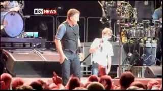 Bruce Springsteen Invites Young Fan On Stage In Australia [upl. by Henriha529]