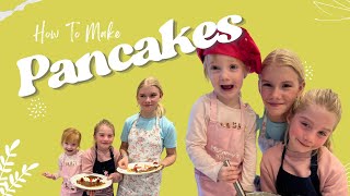 CRAZY PANCAKE MAKING Make Pancakes with Phoebe Florence and Hetty [upl. by Niel144]