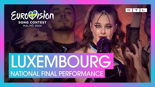 TALI  Fighter  Luxembourg 🇱🇺  National Final Performance  Eurovision 2024 [upl. by Avner]