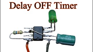 Make a Delay OFF Timer circuit using NE555 ic [upl. by Atreb725]