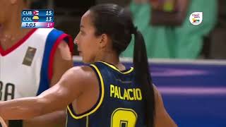 FINAL BALONCESTO FEMENINO CENTROAMERICANOS COLOMBIA VS CUBA [upl. by Novad]