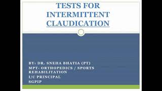 Tests for Claudication StayHome and study WithMe [upl. by Milo]