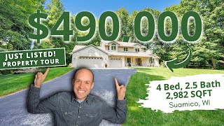 Video tour of a home for sale in Suamico Wisconsin  3304 Shady Ln Suamico WI [upl. by Naujud728]