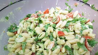 PASTA FREDDA CON GAMBERETTI ZUCCHINE E POMODORINI  FoodVlogger [upl. by Hakceber256]