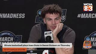 Illinois basketball talks to the media ahead of Sweet Sixteen matchup [upl. by Packer]