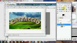 scritta curva su un tracciatotutorial gimp [upl. by Jona]