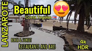 Costa teguise  Lanzarote October 2024 Walking Tour 🏖️☀️ [upl. by Henleigh]