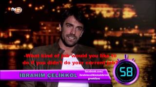 İbrahim Çelikkols answers in 60 seconds from the tv show quotSaba Tumerle bu gecequot [upl. by Lemraj65]