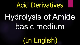 Hydrolysis of amide basic medium  IITian Faculty [upl. by O'Driscoll]