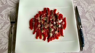 Roasted Bell Peppers with Anchovies  French recipe [upl. by Enelym58]