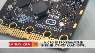 Microbit programmeren in de Bibliotheek Kaatsheuvel  Langstraat TV [upl. by Alfie]