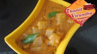 Poosanikai sambar in Tamil  குழம்பு செய்முறை  How to make white pumpkin sambhar in Tamil [upl. by Jeaz]