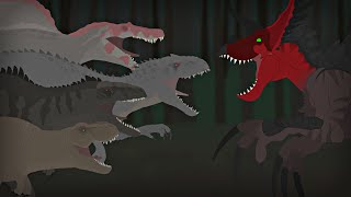 TRex Spino Giga amp IndominusRex VS Ultimasaurus  Jurassic World Battle Animation 33 [upl. by Martreb]